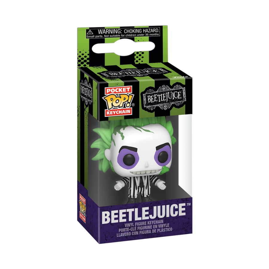 Image Pop Weasel - Image 2 of Beetlejuice - Beetlejuice Pocket Pop! Keychain - Funko - Pop Vinyl - Image - Pop Weasel