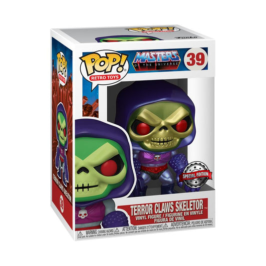 Pop Weasel - Image 2 of Masters of the Universe - Skeletor with Terror Claws Metallic US Exclusive Pop! Vinyl [RS] - Funko