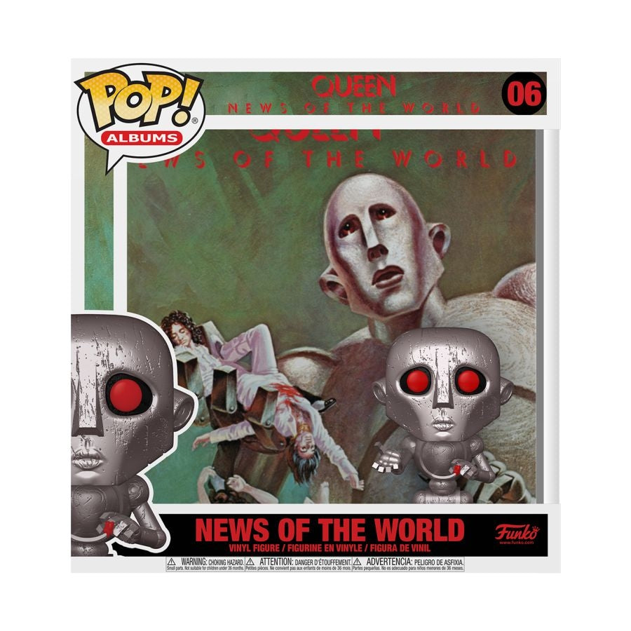 Pop Weasel Image of Queen - News of the World Metallic Pop! Album - Funko - Pop Vinyl - Image - Pop Weasel