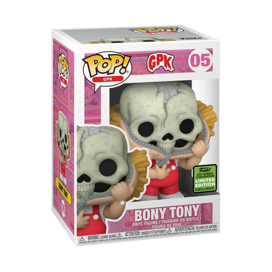 Pop Weasel - Image 2 of Garbage Pail Kids - Bony Tony ECCC 2021 US Exclusive Pop! Vinyl [RS] - Funko - Pop Vinyl - Image - Pop Weasel