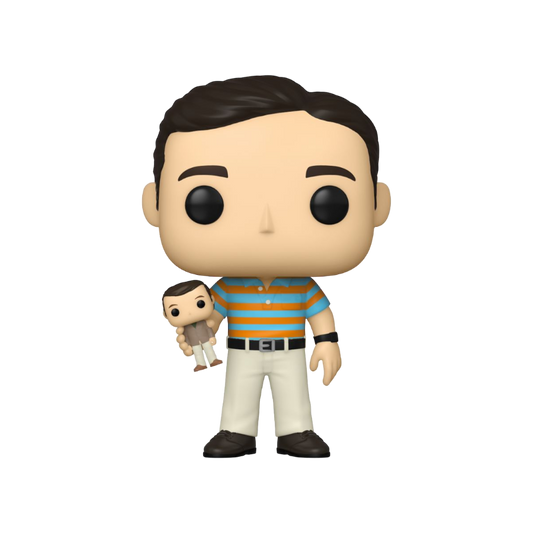 Pop Weasel Image of 40 Year Old Virgin - Andy with Oscar Goldman Doll (with chase) Pop! Vinyl - Funko