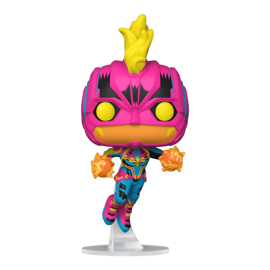 Pop Weasel Image of Captain Marvel (comics) - Captain Marvel Blacklight US Exclusive Pop! Vinyl [RS] - Funko - Pop Vinyl - Image - Pop Weasel