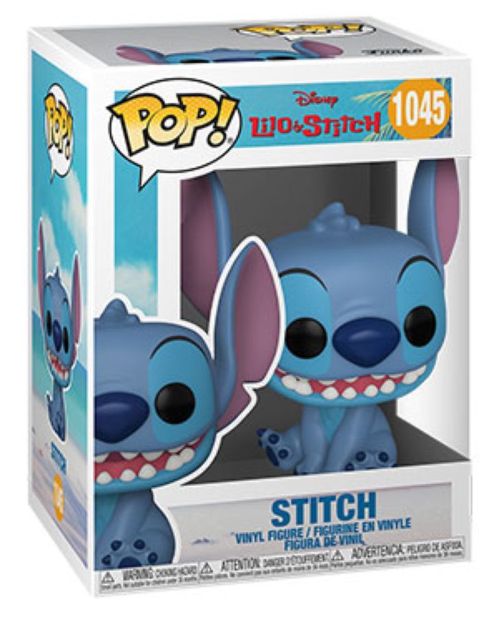 Pop Weasel - Image 2 of Lilo & Stitch - Stitch Smiling Seated Pop! Vinyl - Funko - Pop Vinyl - Image - Pop Weasel