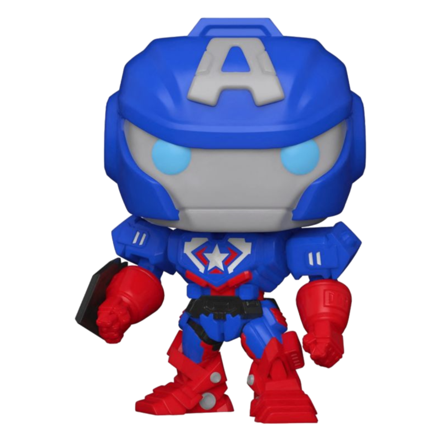 Pop Weasel Image of Avengers: Mech Strike - Captain America Marvel Mech Glow US Exclusive Pop! Vinyl [RS] - Funko - Pop Vinyl - Image - Pop Weasel