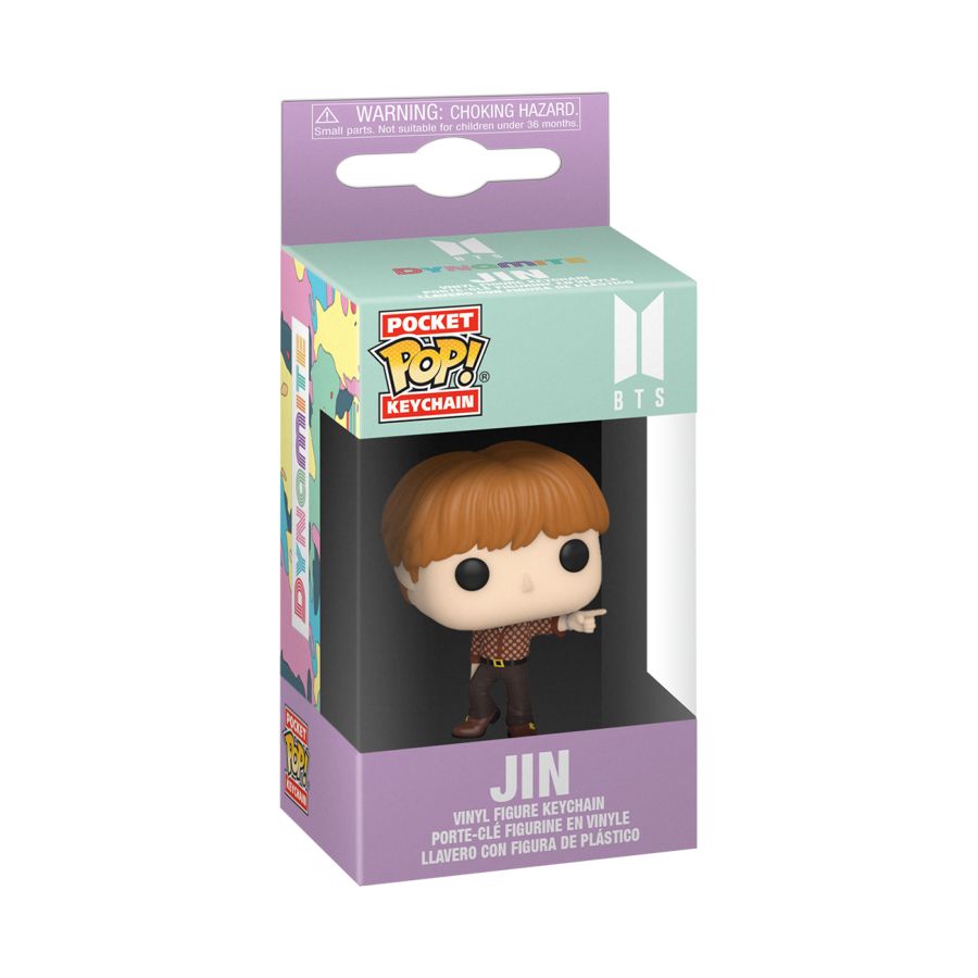 Image Pop Weasel - Image 2 of BTS - Jin (Dynamite) Pocket Pop! Keychain - Funko - Pop Vinyl - Image - Pop Weasel