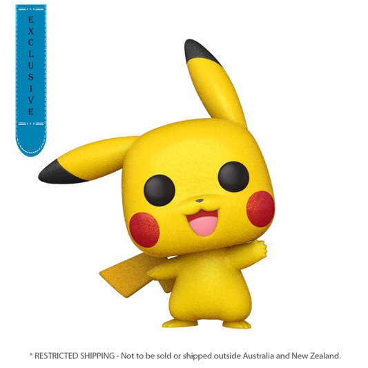 Pop Weasel Image of Pokemon - Pikachu Waving Diamond Glitter US Exclusive Pop! Vinyl [RS] - Funko