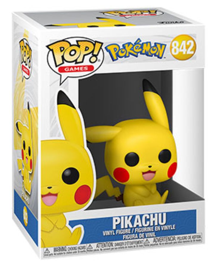 Pop Weasel - Image 2 of Pokemon - Pikachu Sitting Pop! Vinyl [RS] - Funko - Pop Vinyl - Image - Pop Weasel