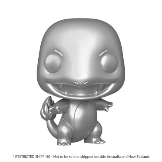 Pop Weasel Image of Pokemon - Charmander Silver Metallic 25th Anniversary Pop! Vinyl [RS] - Funko