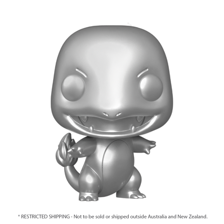 Pop Weasel Image of Pokemon - Charmander Silver Metallic 25th Anniversary Pop! Vinyl [RS] - Funko - Pop Vinyl - Image - Pop Weasel