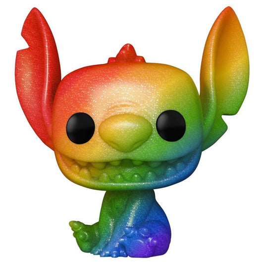 Pop Weasel Image of Lilo & Stitch - Stitch Rainbow Pride Diamond Glitter US Exclusive Pop! Vinyl [RS] - Funko