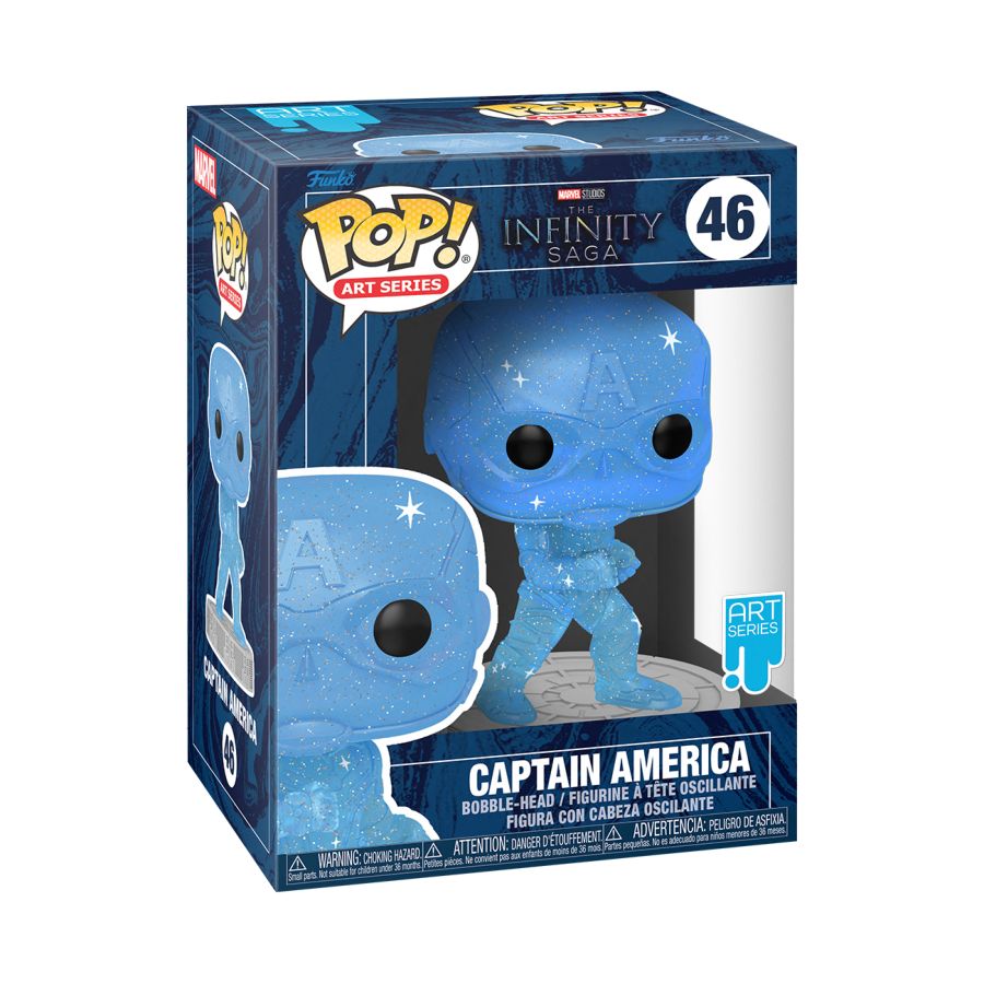 Pop Weasel - Image 2 of Marvel Infinity Saga - Captain America Blue (Artist Series) Pop! Vinyl with Protector - Funko - Pop Vinyl - Image - Pop Weasel