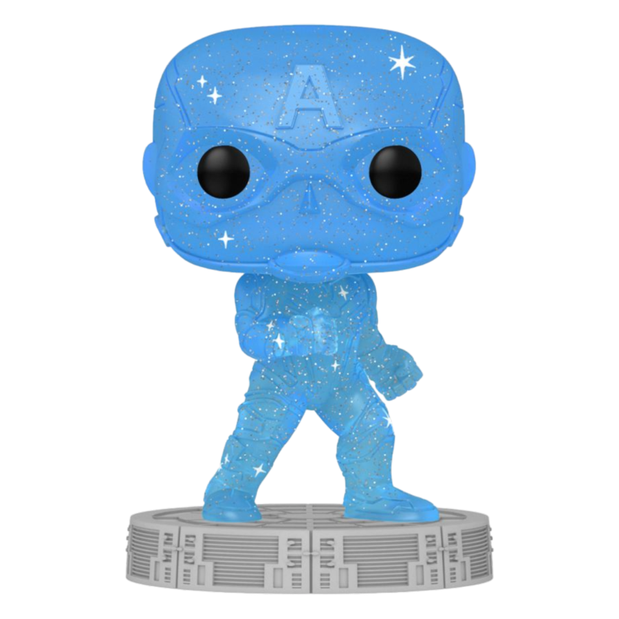 Pop Weasel Image of Marvel Infinity Saga - Captain America Blue (Artist Series) Pop! Vinyl with Protector - Funko - Pop Vinyl - Image - Pop Weasel