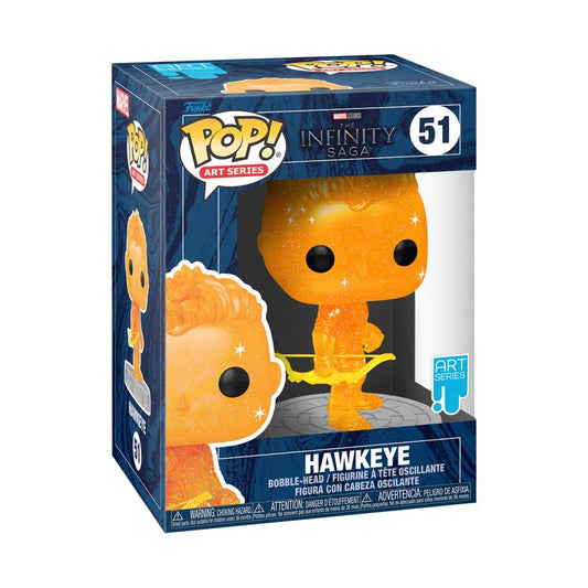 Pop Weasel - Image 2 of Marvel Infinity Saga - Hawkeye Orange (Artist Series) Pop! Vinyl with Protector - Funko