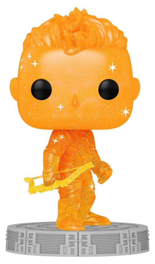 Pop Weasel Image of Marvel Infinity Saga - Hawkeye Orange (Artist Series) Pop! Vinyl with Protector - Funko