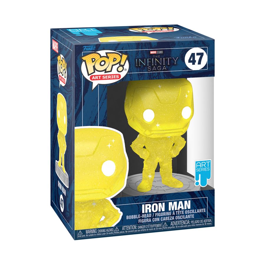 Pop Weasel - Image 2 of Marvel Infinity Saga - Iron Man Yellow (Artist Series) Pop! Vinyl with Protector - Funko - Pop Vinyl - Image - Pop Weasel