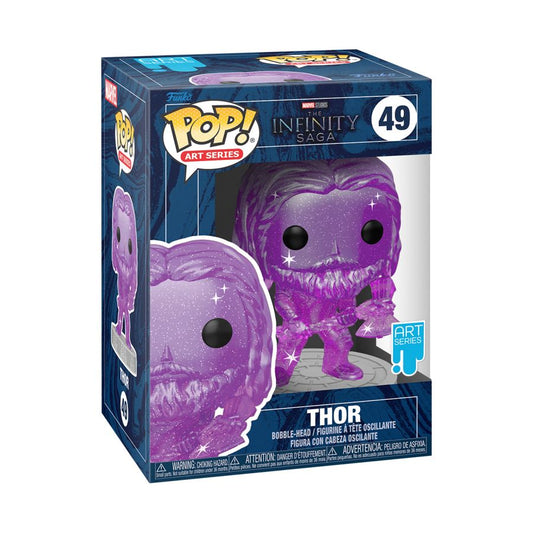 Pop Weasel - Image 2 of Marvel Infinity Saga - Thor Purple (Artist Series) Pop! Vinyl with Protector - Funko