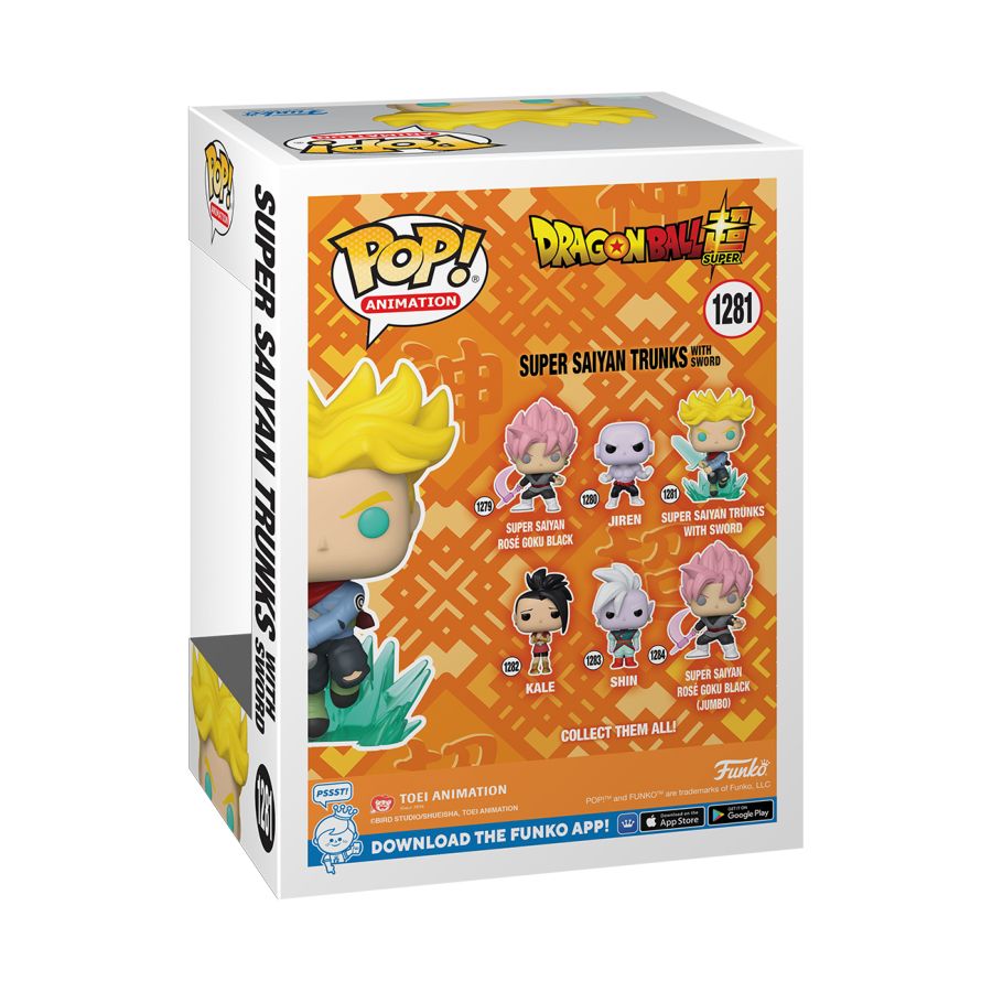 Pop Weasel - Image 3 of Dragon Ball Super - SS Trunks with Spirit Sword Pop! Vinyl - Funko