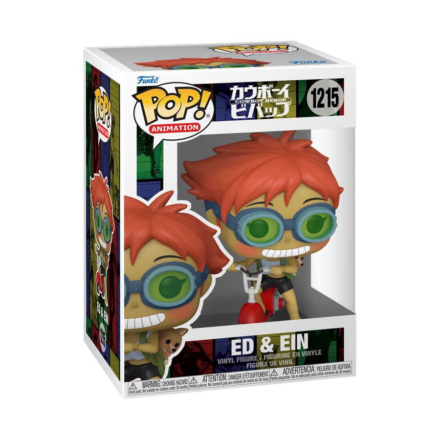 Pop Weasel - Image 2 of Cowboy Bebop - Ed & Ein Scooter Pop! Vinyl - Funko - Pop Vinyl - Image - Pop Weasel