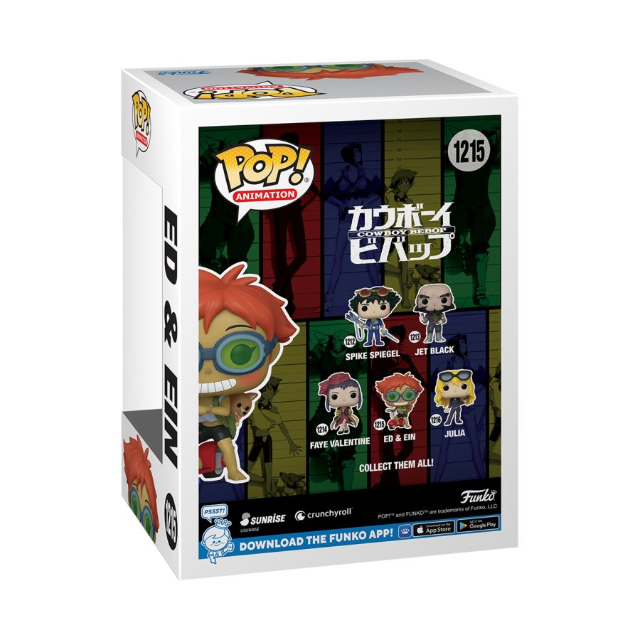 Pop Weasel - Image 3 of Cowboy Bebop - Ed & Ein Scooter Pop! Vinyl - Funko - Pop Vinyl - Image - Pop Weasel