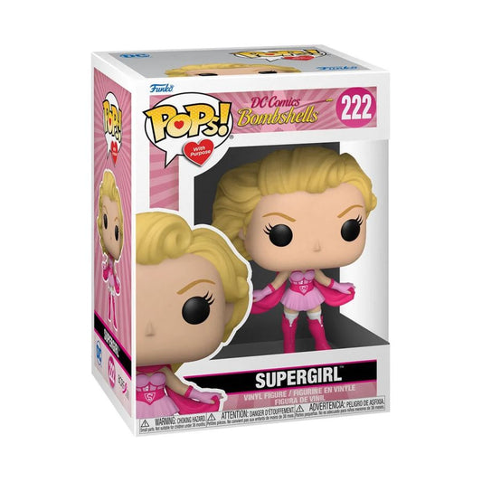 Pop Weasel - Image 2 of DC Comics Bombshells - Supergirl Breast Cancer Awareness Pop! Vinyl - Funko