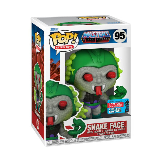 Pop Weasel - Image 2 of Masters of the Universe - Snake Face NYCC 2021 US Exclusive Pop! Vinyl [RS] - Funko