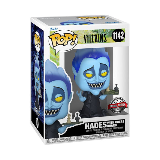 Pop Weasel - Image 2 of Disney Villains - Hades with Chess Board US Exclusive Pop! Vinyl [RS] - Funko