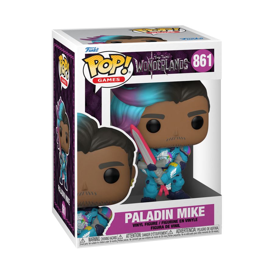 Pop Weasel - Image 2 of Borderlands: Tiny Tina's Wonderland - Paladin Mike Pop! Vinyl - Funko - Pop Vinyl - Image - Pop Weasel