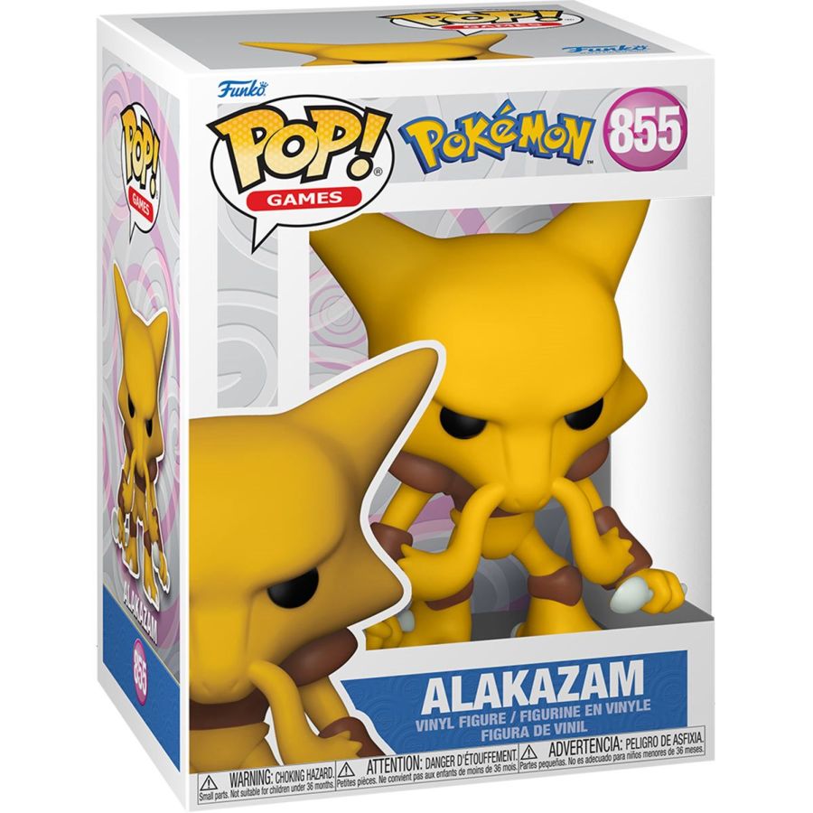 Pop Weasel - Image 2 of Pokemon - Alakazam Pop! Vinyl [RS] - Funko - Pop Vinyl - Image - Pop Weasel