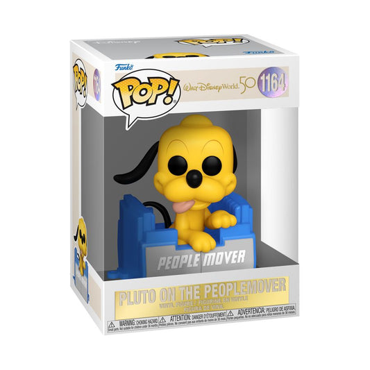 Pop Weasel - Image 2 of Disney World 50th Anniversary - Pluto on People Mover Pop! Vinyl - Funko