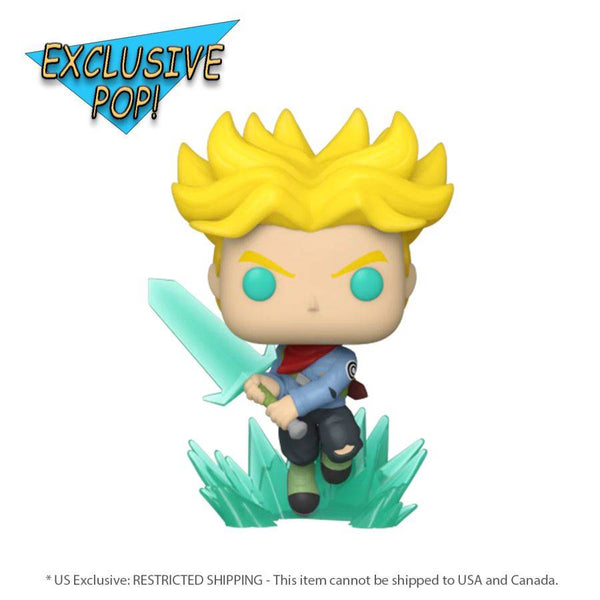 Pop Weasel Image of Dragon Ball Super - Super Saiyan Trunks with Sword Glow US Exclusive Pop! Vinyl [RS] - Funko