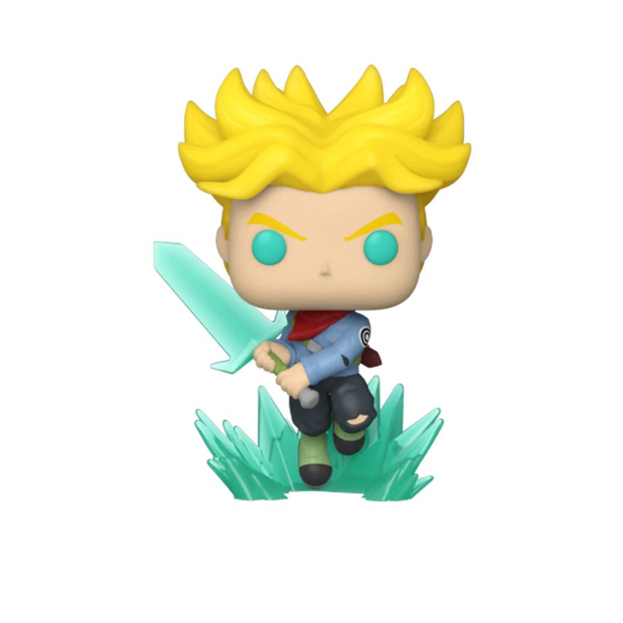 Pop Weasel - Image 2 of Dragon Ball Super - Super Saiyan Trunks with Sword Glow US Exclusive Pop! Vinyl [RS] - Funko - Pop Vinyl - Image - Pop Weasel