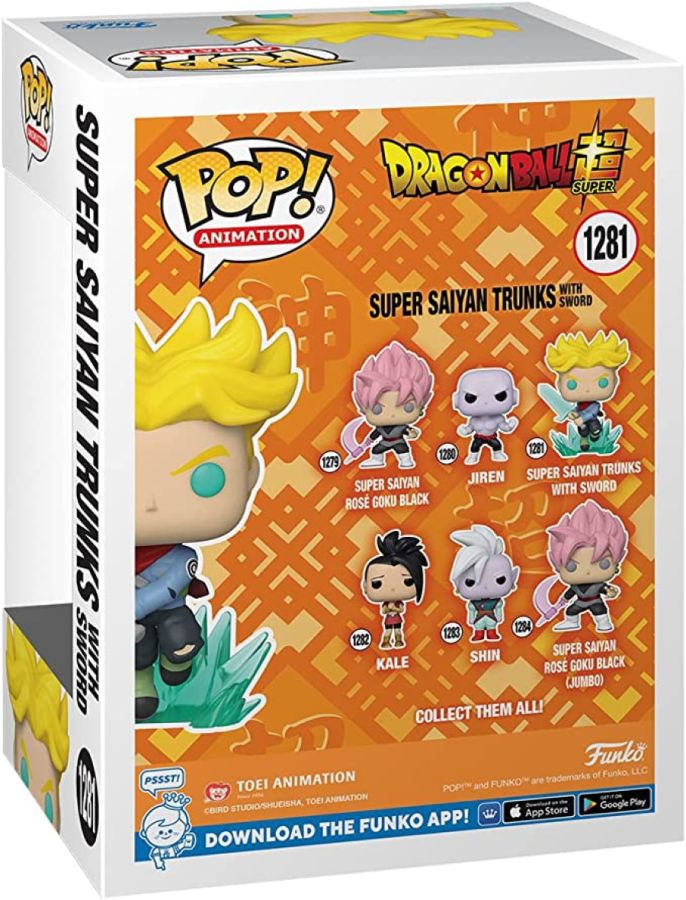 Pop Weasel - Image 4 of Dragon Ball Super - Super Saiyan Trunks with Sword Glow US Exclusive Pop! Vinyl [RS] - Funko