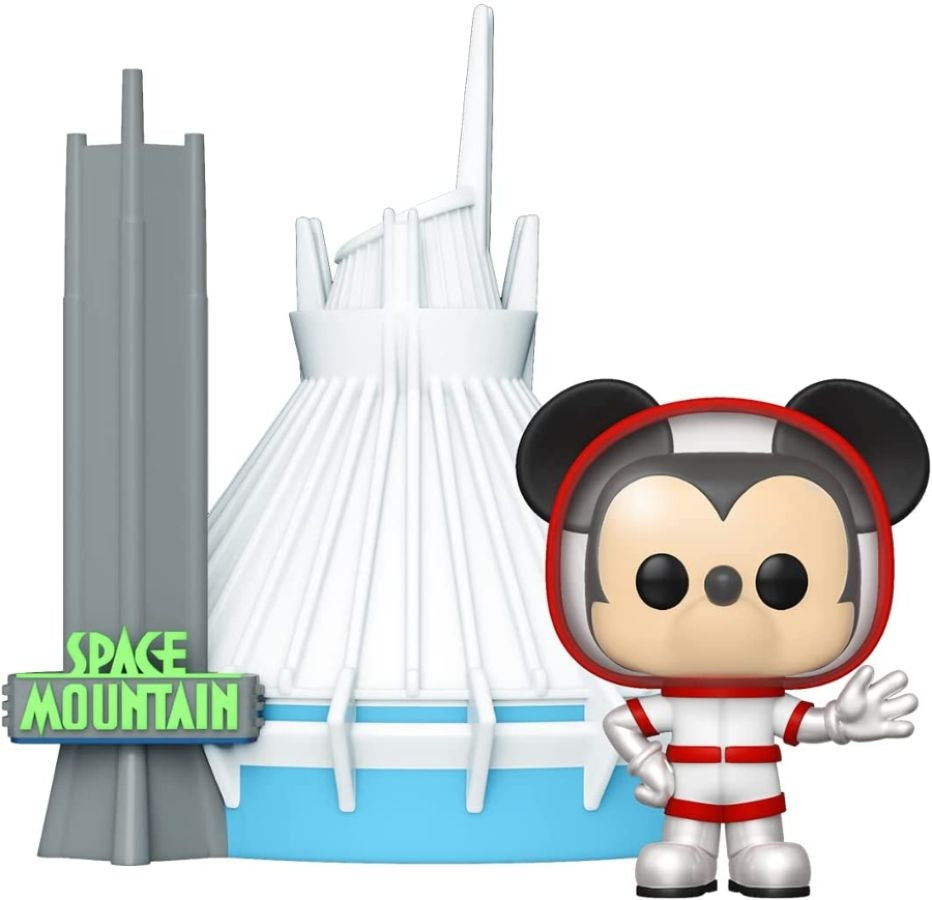 Pop Weasel Image of Disney World 50th Anniversary - Space Mountain & Mickey Mouse US Exclusive Pop! Town [RS] - Funko - Pop Vinyl - Image - Pop Weasel