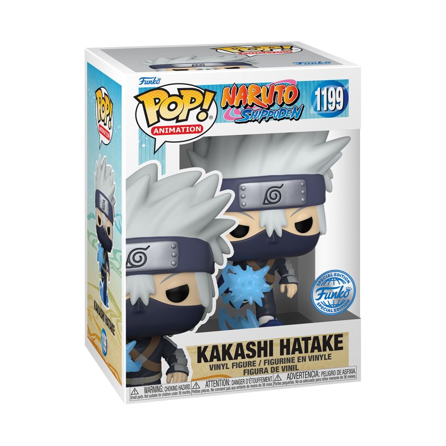 Pop Weasel - Image 2 of Naruto: Shippuden - Kakashi Hatake (Young) (with chase) US Exclusive Pop! Vinyl [RS] - Funko - Pop Vinyl - Image - Pop Weasel