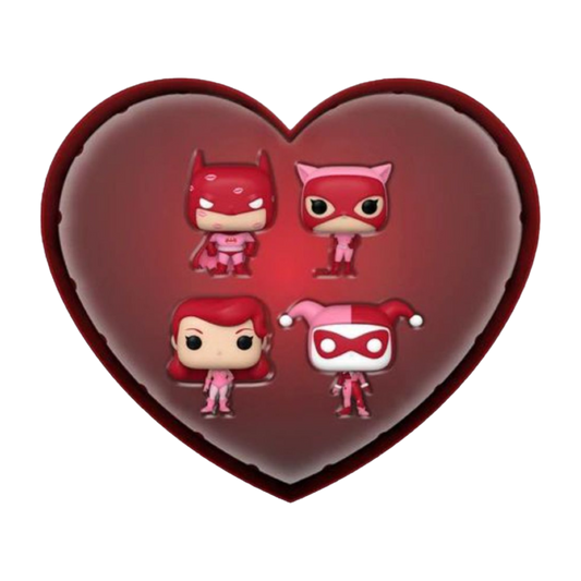 Pop Weasel Image of Batman: The Animated Series - Valentines Day US Exclusive Pocket Pop! 4-pack [RS] - Funko