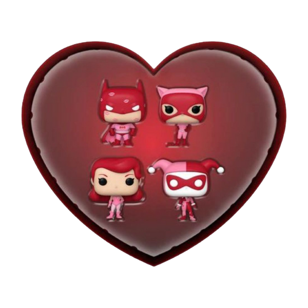 Pop Weasel Image of Batman: The Animated Series - Valentines Day US Exclusive Pocket Pop! 4-pack [RS] - Funko