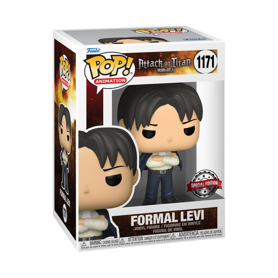 Pop Weasel - Image 2 of Attack on Titan - Formal Levi US Exclusive Pop! Vinyl [RS] - Funko - Pop Vinyl - Image - Pop Weasel