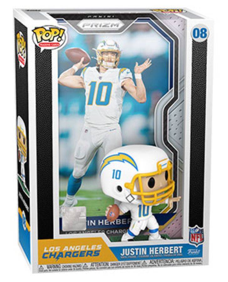 Pop Weasel Image of NFL - Justin Herbert Pop! Trading Card - Funko - Pop Vinyl - Image - Pop Weasel