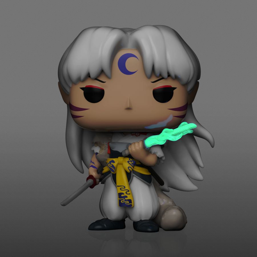 Pop Weasel - Image 3 of Inuyasha - Sesshomaru SDCC 2023 US Exclusive Glow Pop! Vinyl [RS] - Funko - Pop Vinyl - Image - Pop Weasel