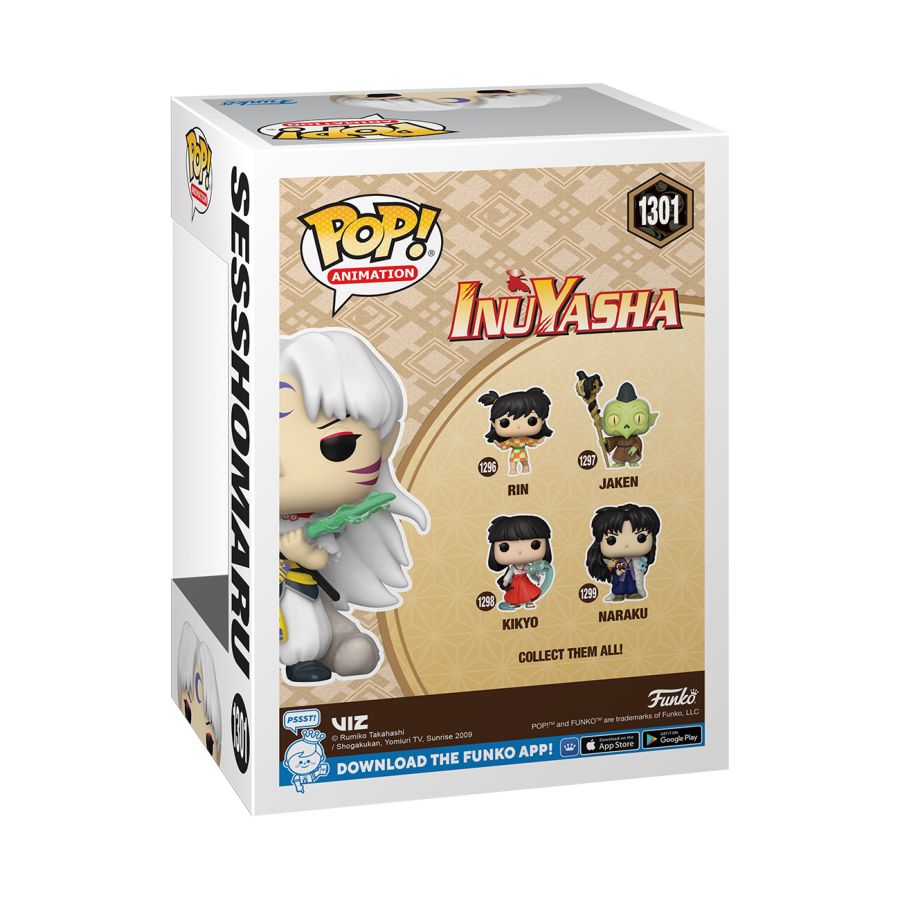 Pop Weasel - Image 5 of Inuyasha - Sesshomaru SDCC 2023 US Exclusive Glow Pop! Vinyl [RS] - Funko - Pop Vinyl - Image - Pop Weasel