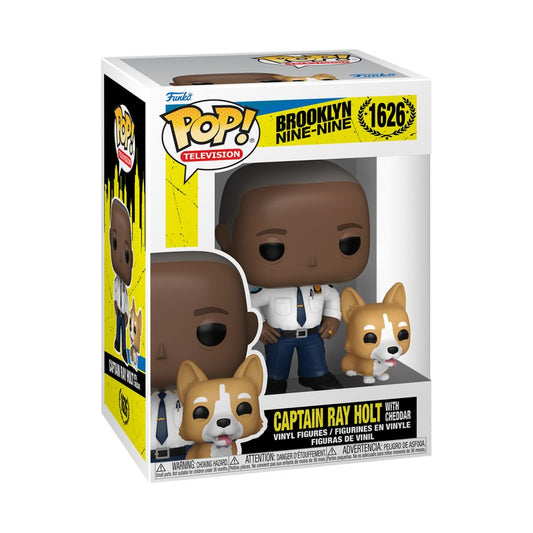 Image Pop Weasel - Image 2 of Brooklyn Nine-Nine - Captain Ray Holt with Cheddar Pop! Vinyl - Funko