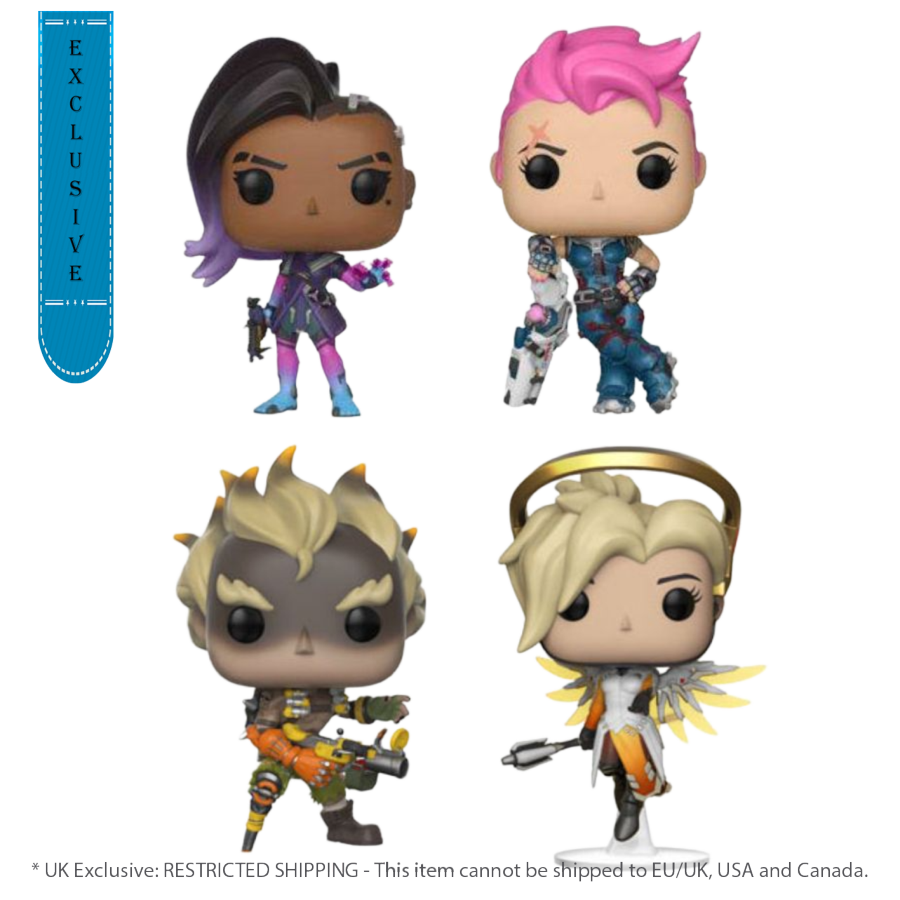 Pop Weasel Image of Overwatch - UK Exclusive Pop! Vinyl 4-Pack [RS] - Funko