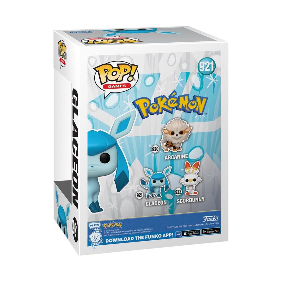 Pop Weasel - Image 4 of Pokemon - Glaceon Pop! Vinyl [RS] - Funko - Pop Vinyl - Image - Pop Weasel