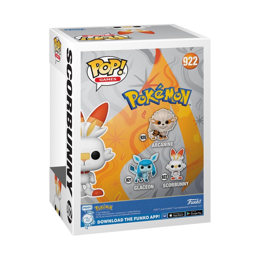 Pop Weasel - Image 4 of Pokemon - Scorbunny Pop! Vinyl [RS] - Funko - Pop Vinyl - Image - Pop Weasel