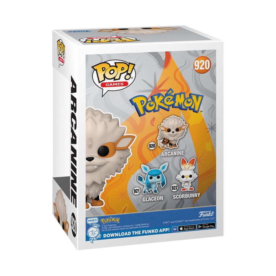 Pop Weasel - Image 4 of Pokemon - Arcanine Pop! Vinyl [RS] - Funko - Pop Vinyl - Image - Pop Weasel