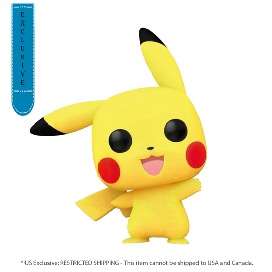 Pop Weasel Image of Pokemon - Pikachu Waving Flocked US Exclusive Pop! Vinyl [RS] - Funko