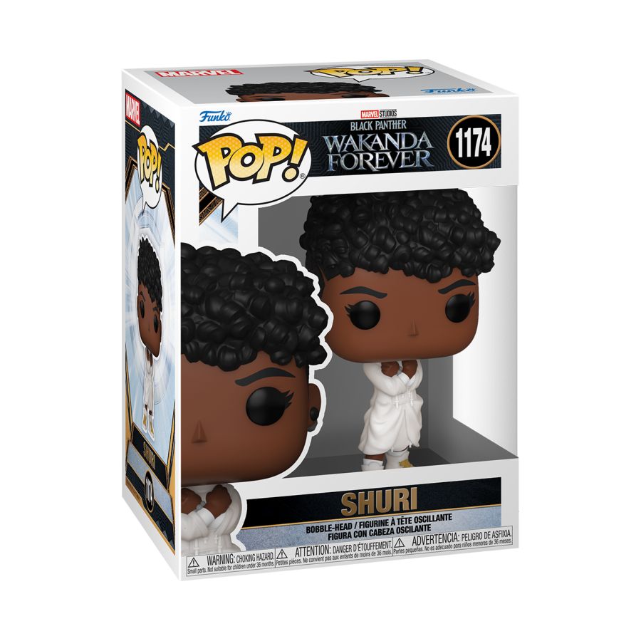 Pop Weasel - Image 2 of Black Panther 2: Wakanda Forever - Shuri in white hoodie Pop! Vinyl - Funko - Pop Vinyl - Image - Pop Weasel