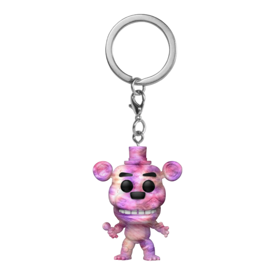 Pop Weasel Image of Five Nights at Freddy's - Freddy Tie Dye Pocket Pop! Keychain - Funko - Pop Vinyl - Image - Pop Weasel