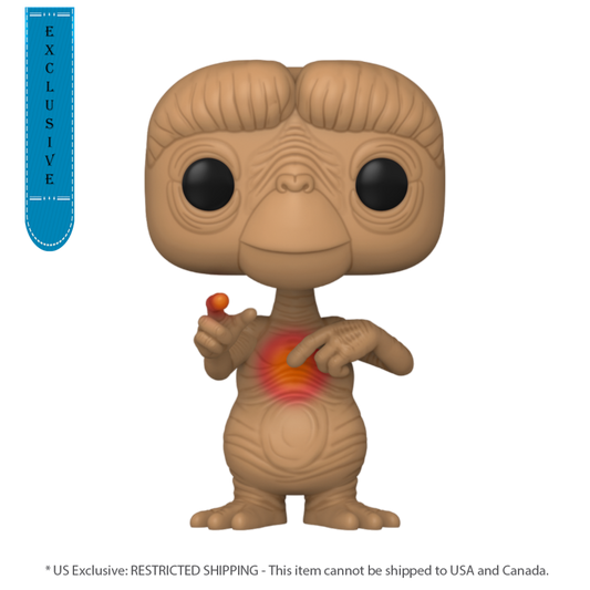 Pop Weasel Image of E.T. the Extra-Terrestrial - E.T. Glow Heart US Exclusive Pop! Vinyl [RS] - Funko