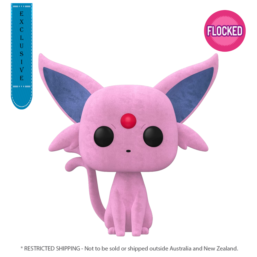 Pop Weasel Image of Pokemon - Espeon Flocked Pop! Vinyl [RS] - Funko